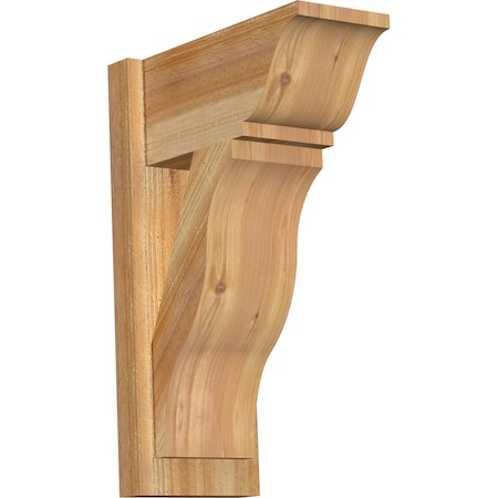 Ekena Millwork Funston Traditional Rough Sawn Outlooker, Western Red Cedar, 8"W x 16"D x 24"H OUT08X16X24FST01RWR